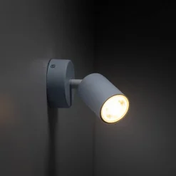 Vægspot Livia, blå, 13 cm, metal, justerbar, GU10