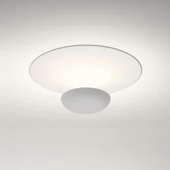 Vibia LED-loftslampe Funnel, hvid, aluminium, Ø 35 cm, 2.700K