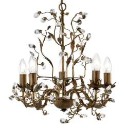 Vidunderlig lysekrone Almandite 5 lyskilder