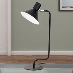 Viktoria skrivebordslampe, justerbart hoved, sort
