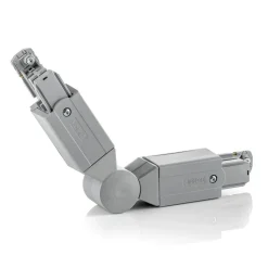 Vinkelstik til strømskinne Noa, grå