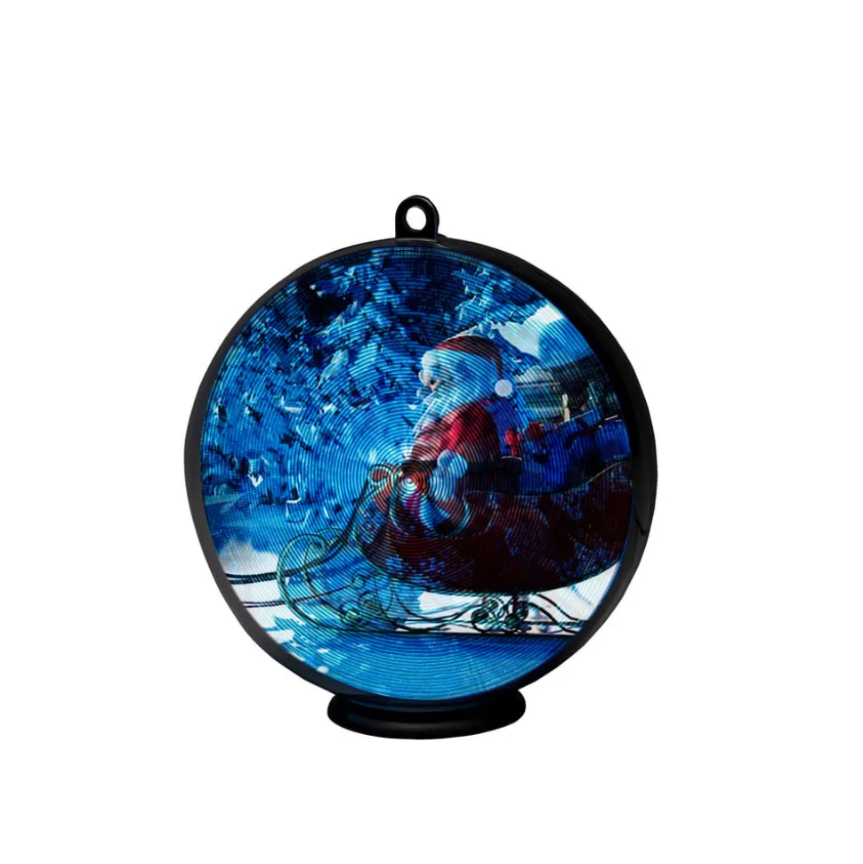 Vinterlandskab 3D-hologramkugle, 64 LED’er