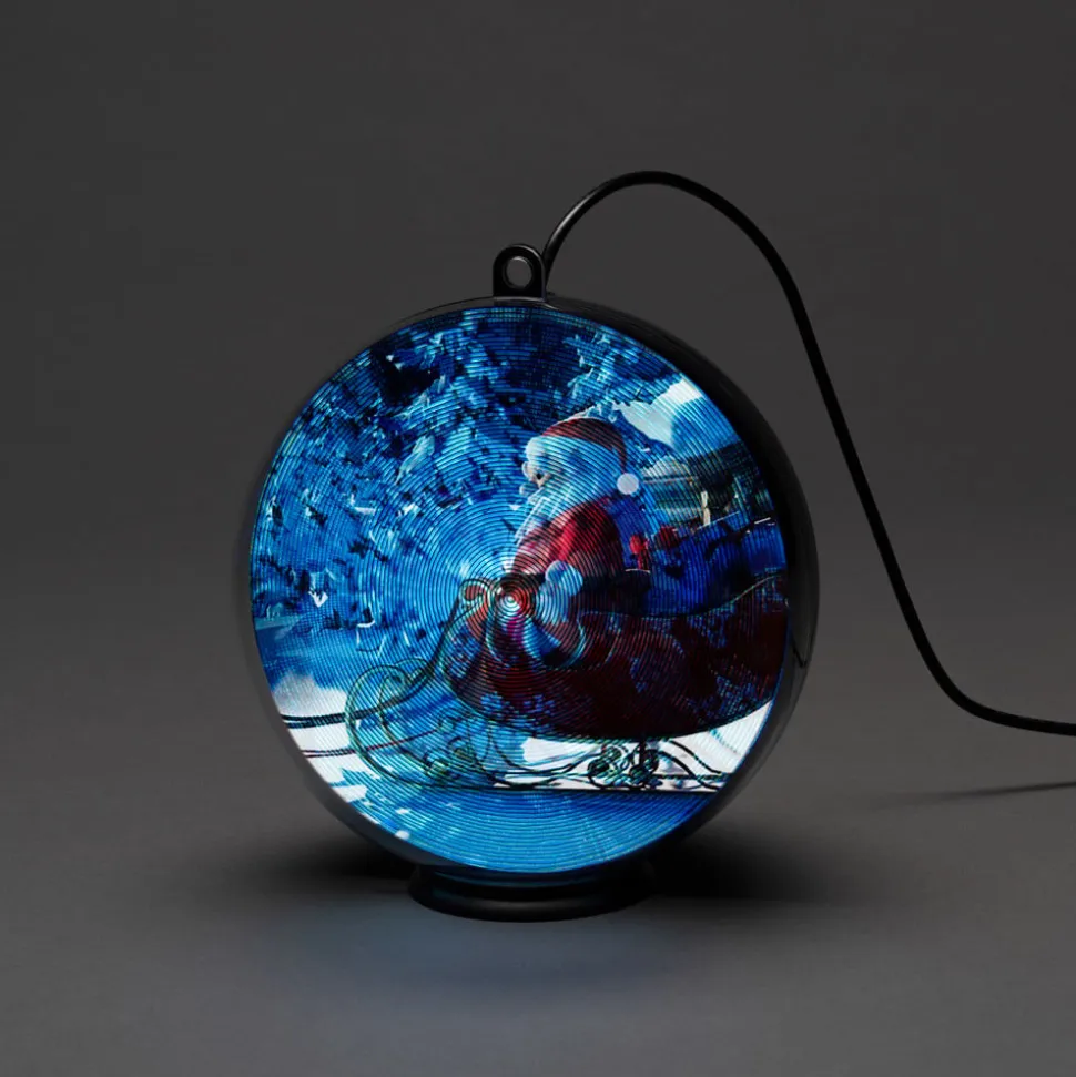 Vinterlandskab 3D-hologramkugle, 64 LED’er