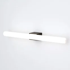 Visagist LED-spejllampe, holder i sort