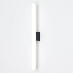 Visagist LED-spejllampe, holder i sort