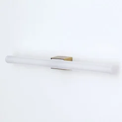 Visagist LED-spejllampe, holder i antik messing