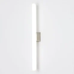 Visagist LED-spejllampe, holder i nikkel, mat