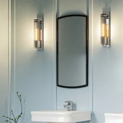 Wellington1 væglampe til badeværelset, krom, 1 lyskilde, højde 40 cm