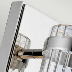 Wellington1 væglampe til badeværelset, krom, 1 lyskilde, højde 40 cm