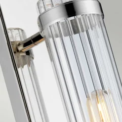 Wellington1 væglampe til badeværelset, krom, 1 lyskilde, højde 40 cm