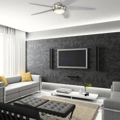 Westinghouse Bendan LED-ventilator vinge sølv