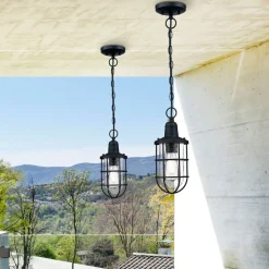 Westinghouse Crestview udendørs hængelampe, bur