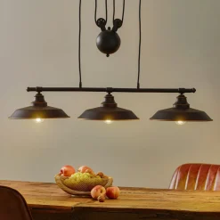 Westinghouse hængelampe Iron Hill sort 3 lyskilder