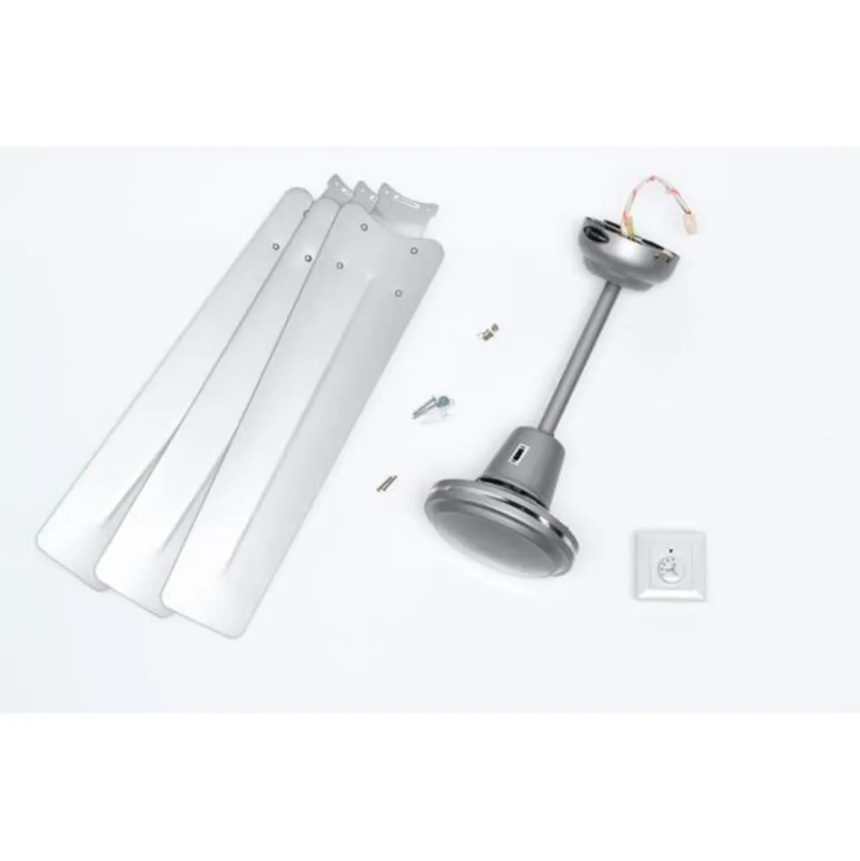 Westinghouse loftventilator Industrial sølv lydløs 142 cm