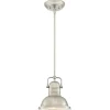 Westinghouse pendellampe Boswell, børstet nikkelfarve