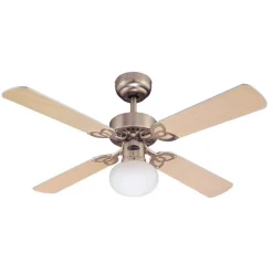 Westinghouse Vegas ventilator m. lys Lys, aluminium b.