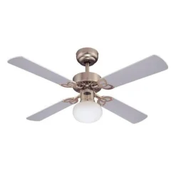 Westinghouse Vegas ventilator m. lys Lys, aluminium b.