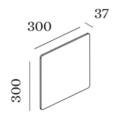 WEVER & DUCRÉ Miles 3.0 Væg 30x30cm marmor hvid
