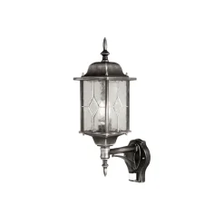 Wexford udendørs væglampe, sensor, sort/sølv