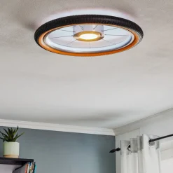 Wheel LED-loftlampe, RGB, sort