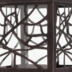 Whitney sokkellampe, rustfarvet