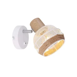 Widy væglampe med dekoration i hampereb