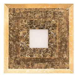 Window LED-væglampe, 32x32 cm, guld