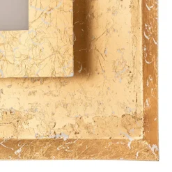 Window LED-væglampe, 32x32 cm, guld