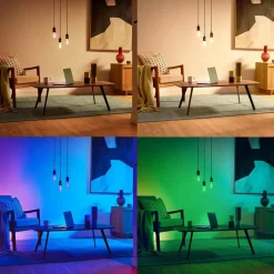 WiZ G95 LED-filamentpære globe WiFi E27 6,3 W RGBW