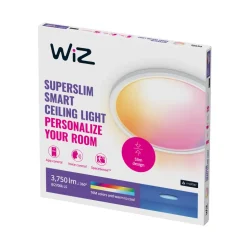 WiZ SuperSlim LED-loftslampe RGBW Ø54cm hvid