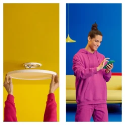 WiZ SuperSlim LED-loftslampe RGBW Ø42cm hvid