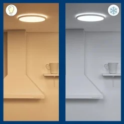 WiZ SuperSlim LED-loftslampe CCT Ø29cm hvid