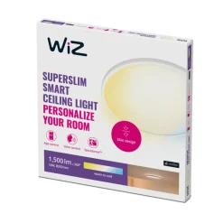 WiZ SuperSlim LED-loftslampe CCT Ø29cm hvid