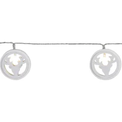 Woodworks LED-lyskæde med 10 hjorte-hoveder