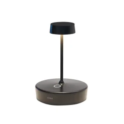Zafferano LED-bordlampe Swap mini, sort, 15 cm IP65
