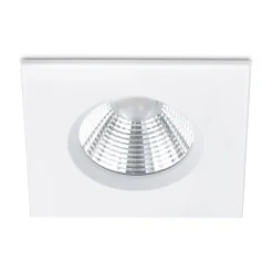 Zagros IP65 LED-indbygningsspot kantet, mat hvid