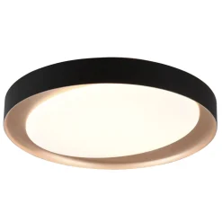 Zeta LED-loftlampe, tunable white, sort/guld