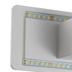 Zig Zag LED-væglampe hvid, bredde 29 cm