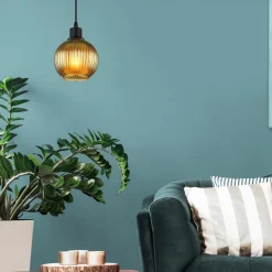 Zumba pendel, grøn, Ø 15 cm, glas